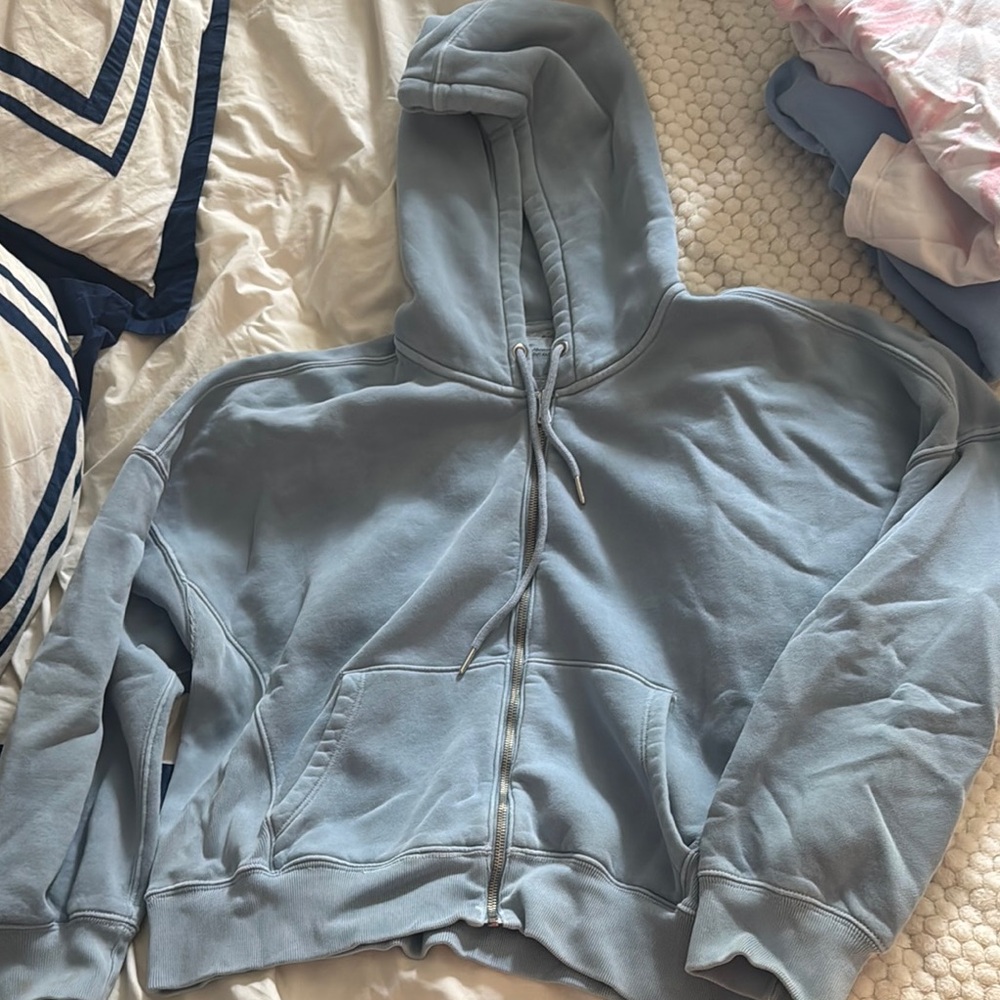 Abercrombie & Fitch Blue Hoodie Zip Up Worn once!